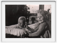 1951 me outside of kuben, uncle Kaj and my dad in back, a favorite picture.jpg